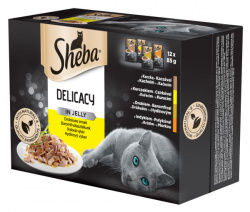 Sheba Cat kapsičky Delicacy in Jelly Drůbeží výběr 12x85g