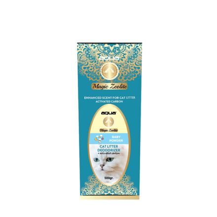 Aqua Magic Zeolite BABY POWDER granulovaný deodorant pro kočičí WC 500 g