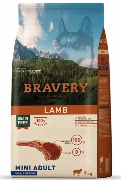 Bravery Dog Adult Mini Lamb 2x7kg
