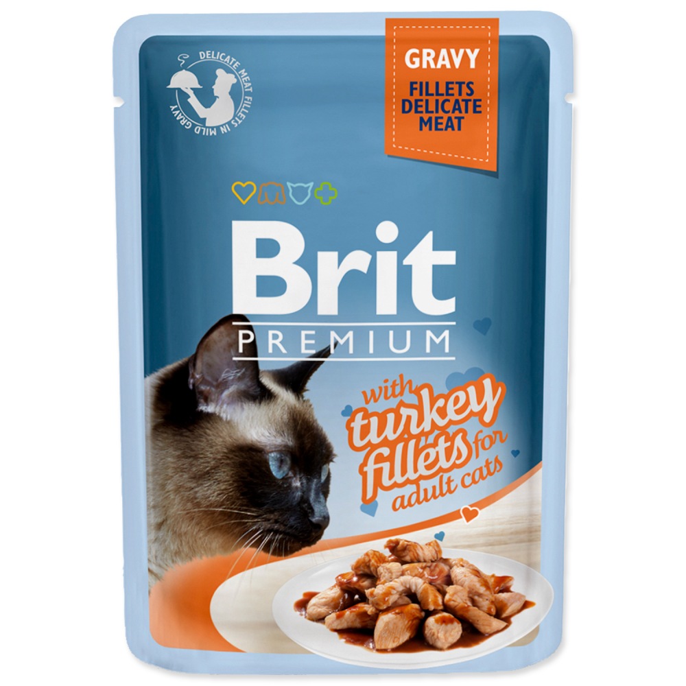 Brit Premium Kapsička Cat Delicate Turkey Gravy 24x85g
