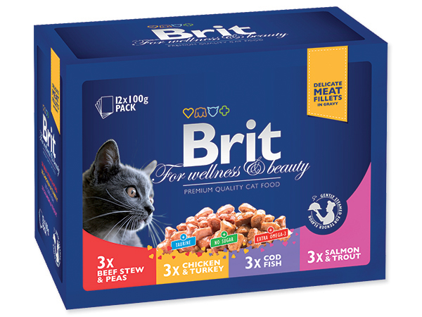 Brit Premium Kapsičky Cat Family Plate Chunks 1200g