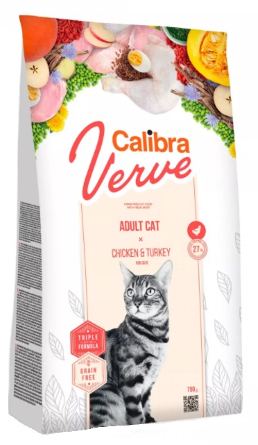 Calibra Cat Verve Grain Free Adult Chicken & Turkey 3,5kg