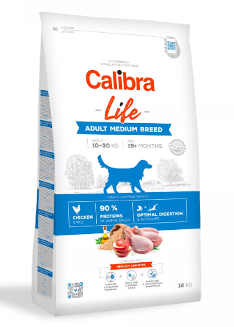 Calibra Dog Life Adult Medium Breed Chicken 2x12kg