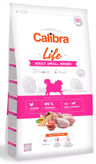 Calibra Dog Life Adult Small Chicken & Rice 2x6kg
