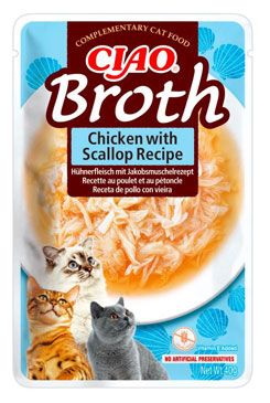 Churu Cat CIAO Broth Chicken with Scallop Recipe 12x40g