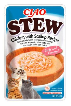Churu Cat CIAO Stew Chicken with Scallop Recipe 12x40g