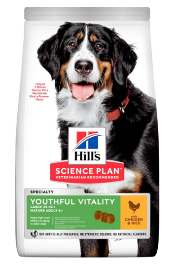 Hill's Canine Mature Adult 6+ Large Breed Chicken Youthful Vitality 14kg