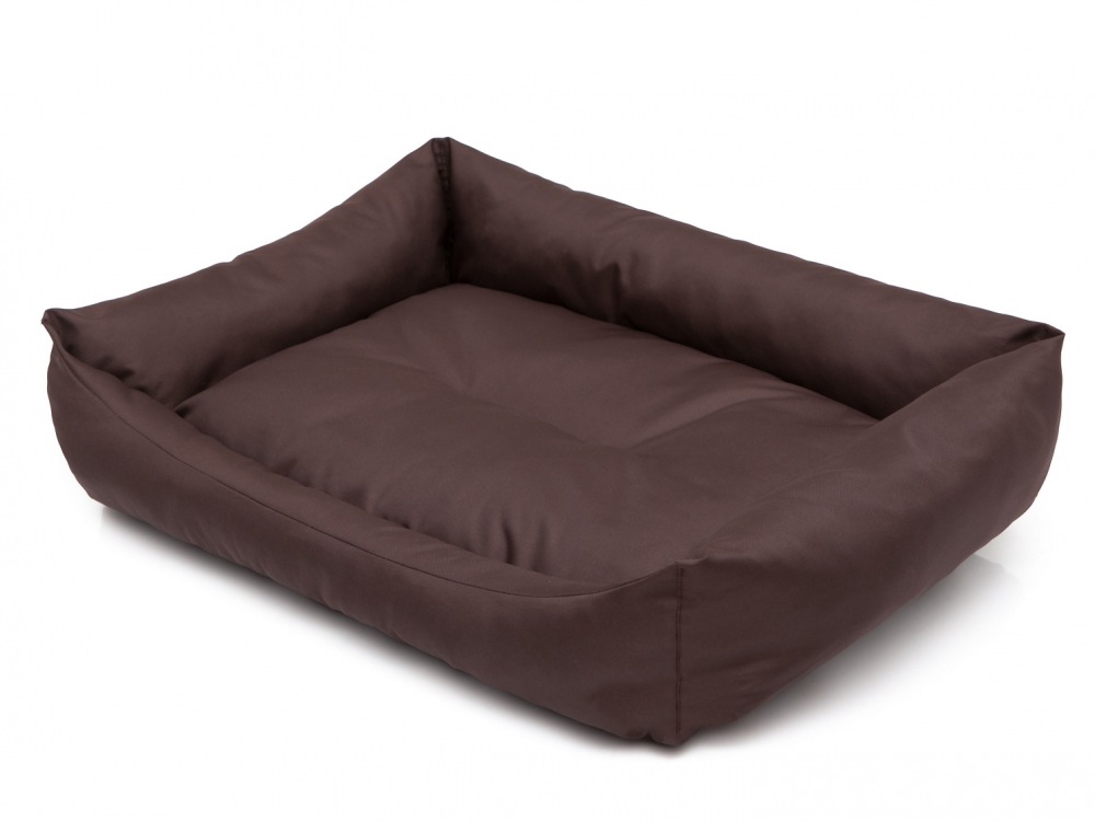 Pelech Eco Dog Bed tmavě hnědý L