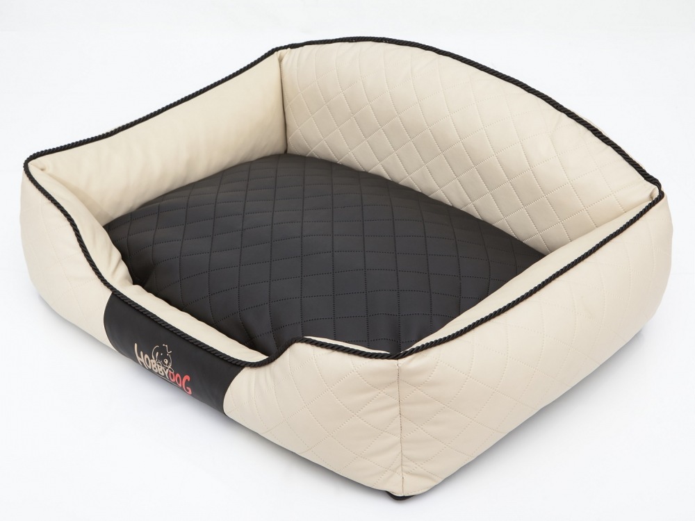 Pelech Elite Dog Bed černo/béžový L
