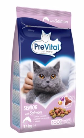 PreVital Cat Senior with Salmon 1,4kg