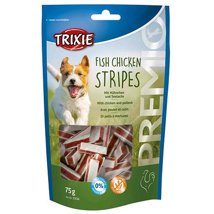 Trixie Premio Stripes Fish Chicken 75g