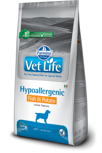Vet Life Dog Hypoallergenic Fish&Potato 2x12kg